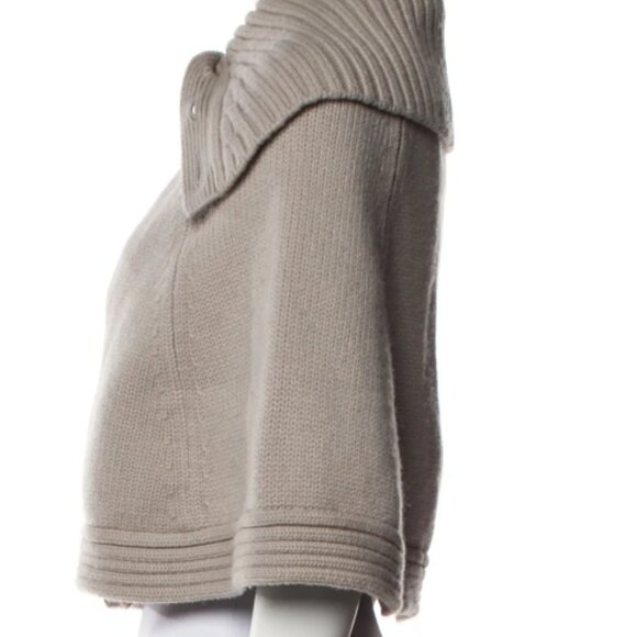 RARE Rag & Bone 100% Cashmere Grey Sweater Capelet Cardigan S $560 - Picture 2 of 3